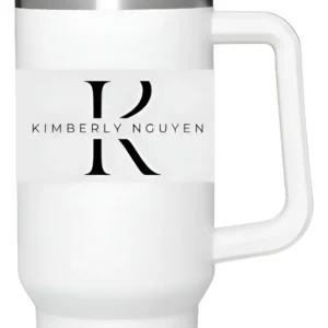 Termogravado Personalizado Con Logo Y Nombre Blanco